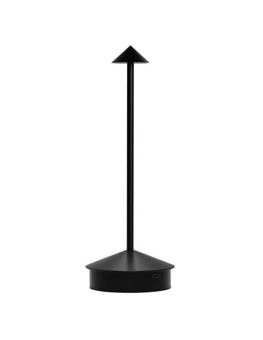 SOBREMESA GRAM NEGRO LED 3W - BATERIA RECAGABLE