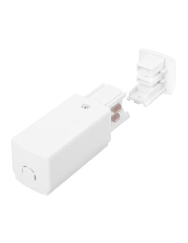 Conector Inicial Carril Trifásico Blanco