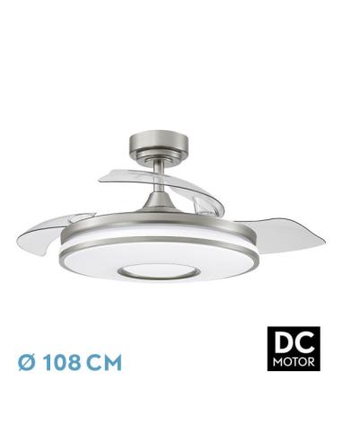 Ventilador Dc Dani 72w 7200lm Niqu 3asp.6vel108d 3000-4000-6000k Remoto+memoria+tempor 24