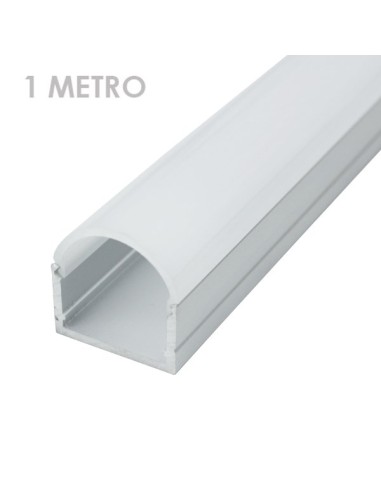 Perfil rectangular aluminio tira led 20 x 21 x 1000mm - Imagen 1