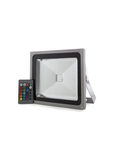 Foco Proyector LED 30W 2.500Lm IP65 Mando a Distancia RGB  [JWSFL30RGB]