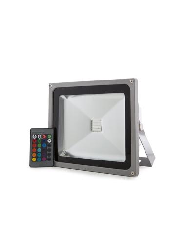 Foco Proyector LED 20W 1.600Lm IP65 Mando a Distancia RGB  [JWSFL20RGB]