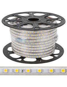 Bobina de Tira LED Regulable 220V AC 60 LED/m 50m Violeta IP65 Ancho 14mm  Corte cada 100 cm - efectoLED