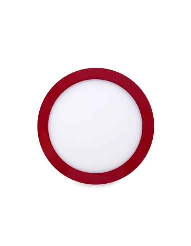 Plafón LED 18W 1357Lm  3000ºK Circular Rojo  [HO-JM18WR-R-WW]