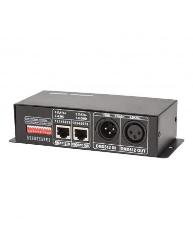 Controlador DMX512 RGB 12/24VDC 3 Canales 8A ► 288/576W