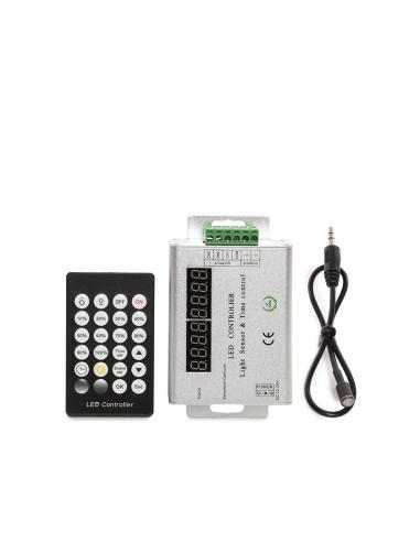 Controlador Tira LED Sensor Crepuscular/Temporizador 12-24VDC ► 144/288W