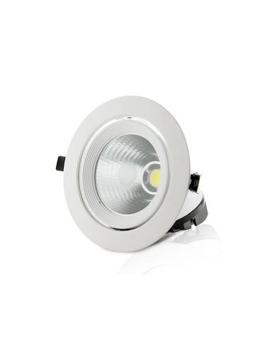 Foco Downlight LED 40W 3.200Lm 6000ºK Circular Orientable  [HO-COB-OR-40W-CW]