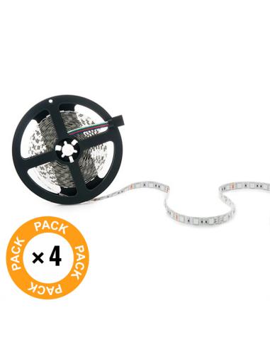 Pack 4 Tiras LED 72W 4200Lm 4200ºK 300 X SMD5050 12VDC IP65 x5M  [PL219012-PK4-AP]