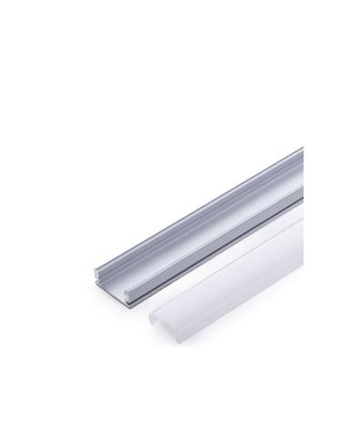 Perfíl Aluminio Tira LED - Difusor Opal x 1M