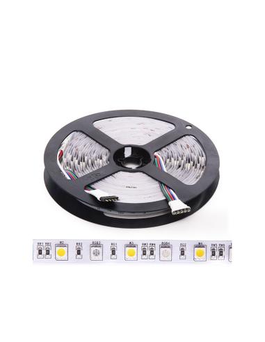 Tira 300 LED 60W 3.402Lm 3000ºK SMD5050 24VDC IP20 RGB+Blanco Cálido x5M  [CA-5050-60-24-IP20-RGB-WW]
