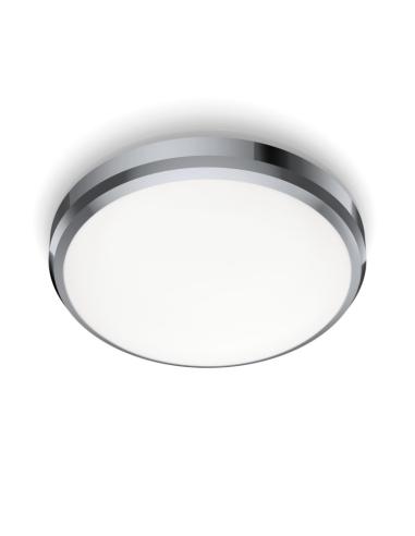 Plafón LED Philips "Doris" Circular 6W 640Lm Cromado 4000K IP44 [PH-929002514101]