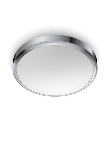 Plafón LED Philips "Doris" Circular 17W 1700Lm Cromado 4000K IP44 [PH-929002514301]