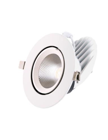 Foco Downlight LED 24W 2400Lm 4000ºK Circular Orientable  [HO-COB-C-OR-24W-W]