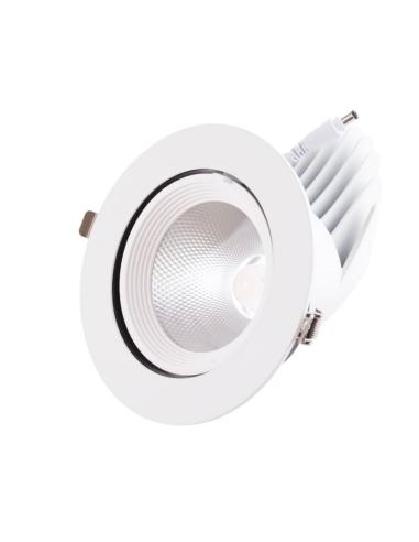 Foco Downlight LED 35W 3500Lm 4000ºK Circular Orientable  [HO-COB-C-OR-35W-W]