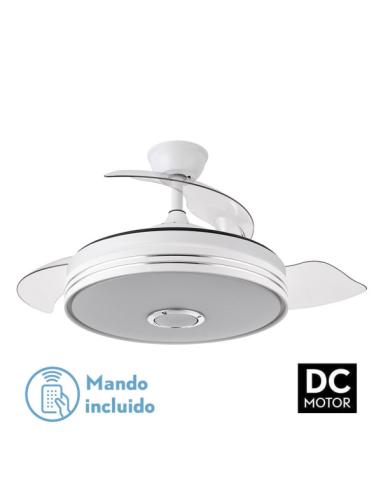 Ventilador Dc Matanuska 72w 7200lm Blanco Bluethooth 32/47x55/108d.3 Aspas Desp.6 Vel.3 Color.