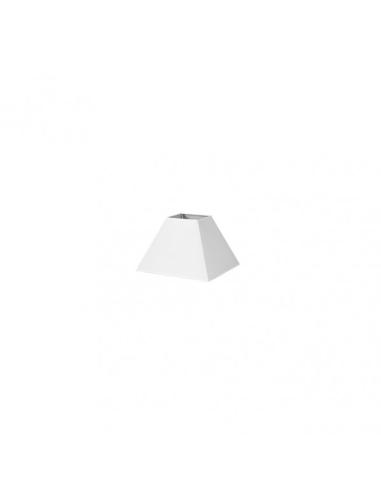 Pantalla Piramide Mezzo E27 Blanco 15dx8dx11h  Tejido Popelin