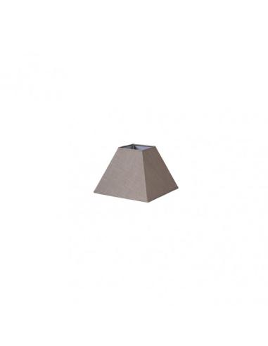 Pantalla Piramide Tenorio E27 Lino Gris 17dx8dx13h