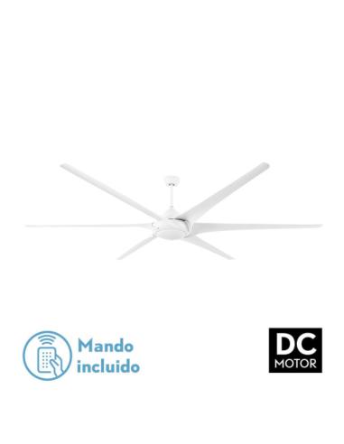 Ventilador 30w Dc Moncayo Blanco 6 Aspas 6 Velocidades 254d C/remoto Memoria 3Temperaturas 2850lm