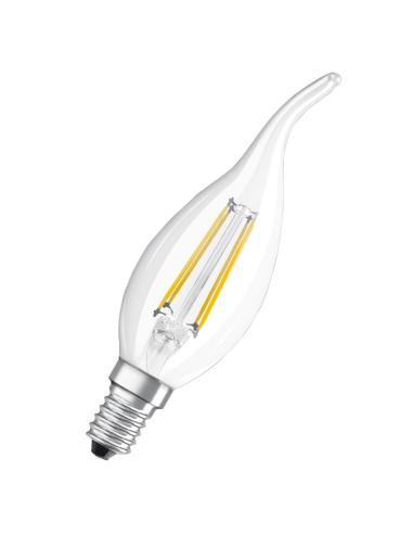 Bombilla LED LEDVANCE BA E14 Transparente 3,4W 470Lm 2700K Regulable IP20  300 ° [LV-4099854060618]