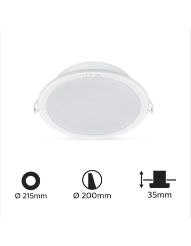 Pack 2 Downlight LED Signify  "Mesón" 23,5W 3000º Blanco  [PH-929003327031]