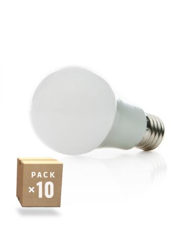 Pack 10 Lámparas LED Esférica Aluminio/PC E27 7W 630Lm 40.000H