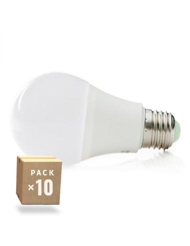 Pack 10 Lámparas LED Esférica Aluminio/PC E27 9W 810Lm 40.000H