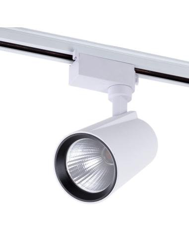 Foco Carril LED  30W 2700Lm CRI85  Lumiastra Monofásico 40.000H [LUM-ATH070030W-W-W]