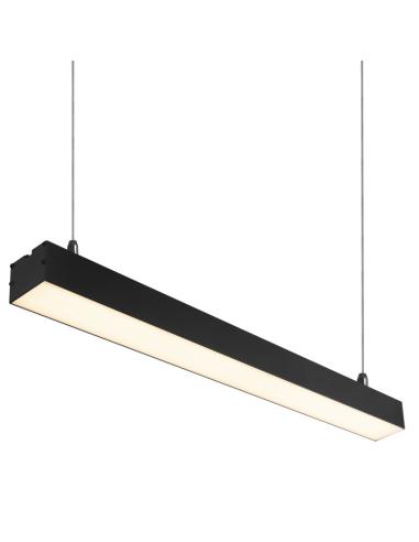 Luminaria Lineal LED Philips 2835 60Cm 20W  IP40 Acabado Negro [1916-NSLNL600MM-P-WW]