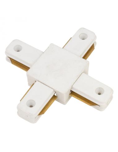 Conector X Carril Monofásico Blanco [HO-PL218000X]