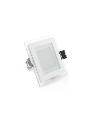 Foco Downlight LED 6W 450Lm  Cuadrado   Cristal 40.000H [GR-MB02-6W-CW]