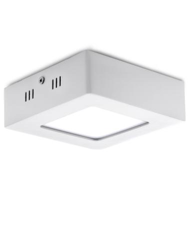 Plafón LED 6W 470Lm  Cuadrado 40.000H [GR-MZMD02-6W-CW]