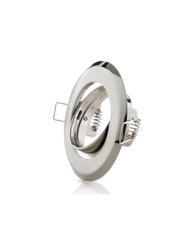 Aro Foco Downlight  Circular Basculante Acero 92M