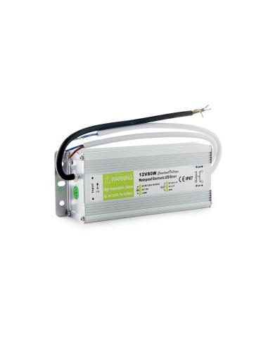 Transformador LED 80W 230VAC/12VDC IP67