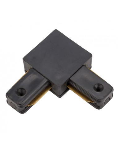 Conector 90º Carril Monofásico Negro [HO-PL218000AN]