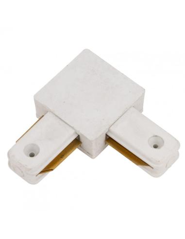 Conector 90º Carril Monofásico Blanco [HO-PL218000A]