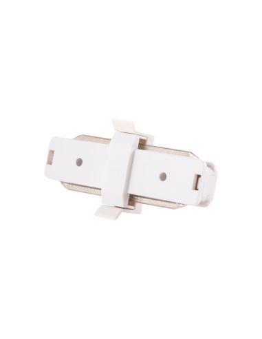 Conector Recto Carril Monofásico Blanco [HO-PL218000R]