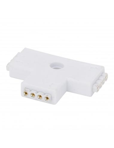 Conector Rápido T Hembra Tira LED 12/24VDC RGB