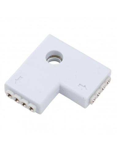 Conector Rápido L Hembra Tira LED RGB 12/24VDC