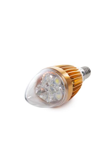 Bombilla LED E14 5W 400Lm  12VAC/Dc 40.000H [HO-VE12V-E14-5W-CW]