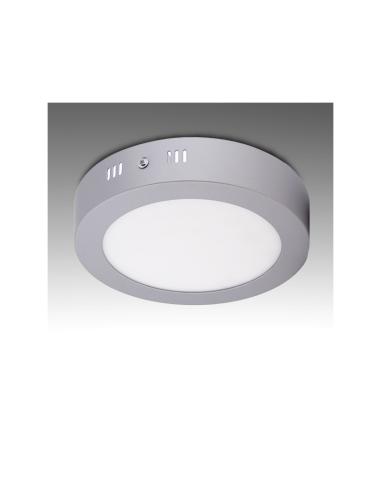 Plafón LED 12W 930Lm  Circular Cromado 40.000H [GR-MZMD01C-12W-CW]