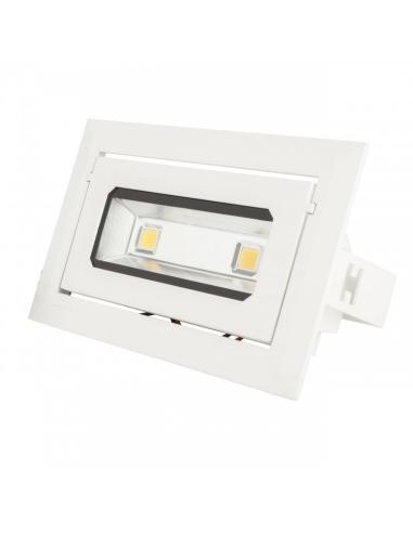 Foco Downlight LED 20W 1.800Lm  Rectangular Basculante 40.000H [HO-DRECTBAS-20W-CW]