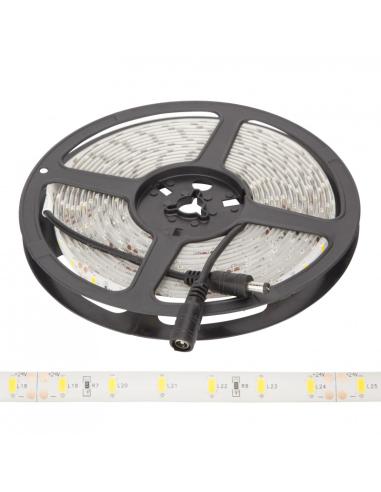 Tira 300 LED 70W 7.000Lm CRI85  SMD5630 24VDC IP65 x5M 40.000H [GR-RDT5630-60-24-IP65-CW