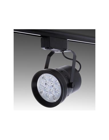 Foco Carril LED  12W 1200Lm CRI85  Hadley Monofásico 40.000H [PL-218040-W-B]