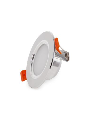 Foco Downlight LED 5W 400Lm  Aro Plateado 40.000H [PCE-DL5W-P-CW]