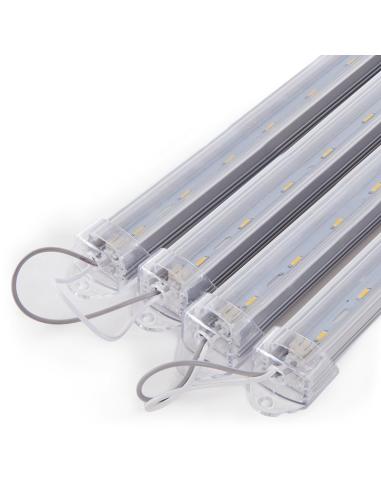 Luminaria 6W 388 3000ºK  Aluminio 1 x T8 60Cm 40.000H [KD-147-4X1_5W-ARM-WW