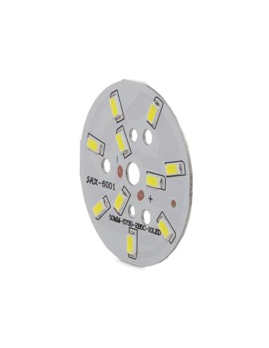 Módulo 5W 500Lm  10 LED Ø50Mm  [CH-PCBA5W-CW]