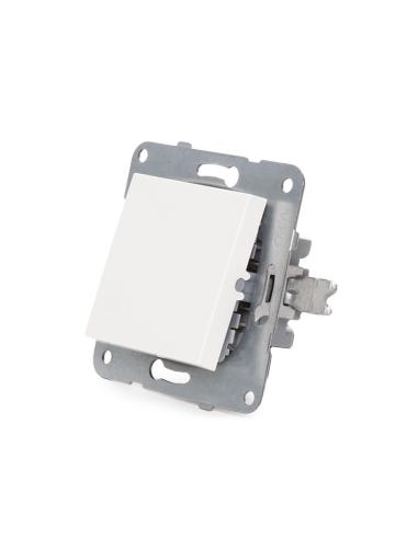 Interruptor Panasonic Karre 10A 250V/Bastidor Metálico con Garras/Tecla Blanca