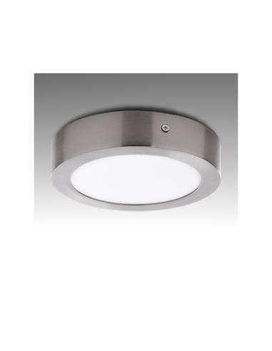 Plafón LED 12W 860Lm  Circular Niquel Satinado  [GL-PL-SM12RN-CW]