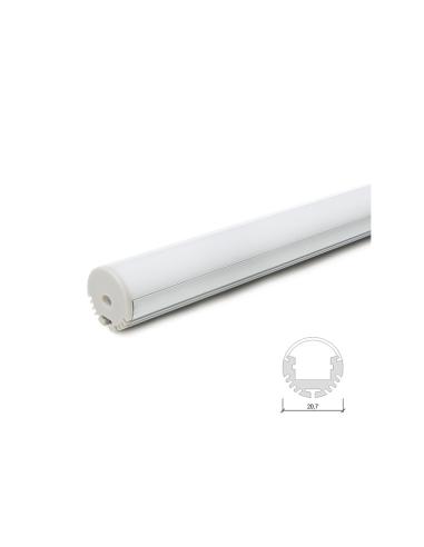 Perfíl Aluminio Tira LED Suspendible - Difusor Opal SU-R002 x 2M