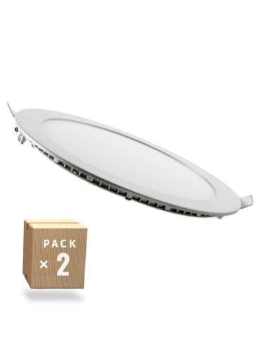 Pack 2 Placas LED 18W 1409Lm  Circular 40.000H [JL-GP-LZ-3-M-CW-PK2-AP]